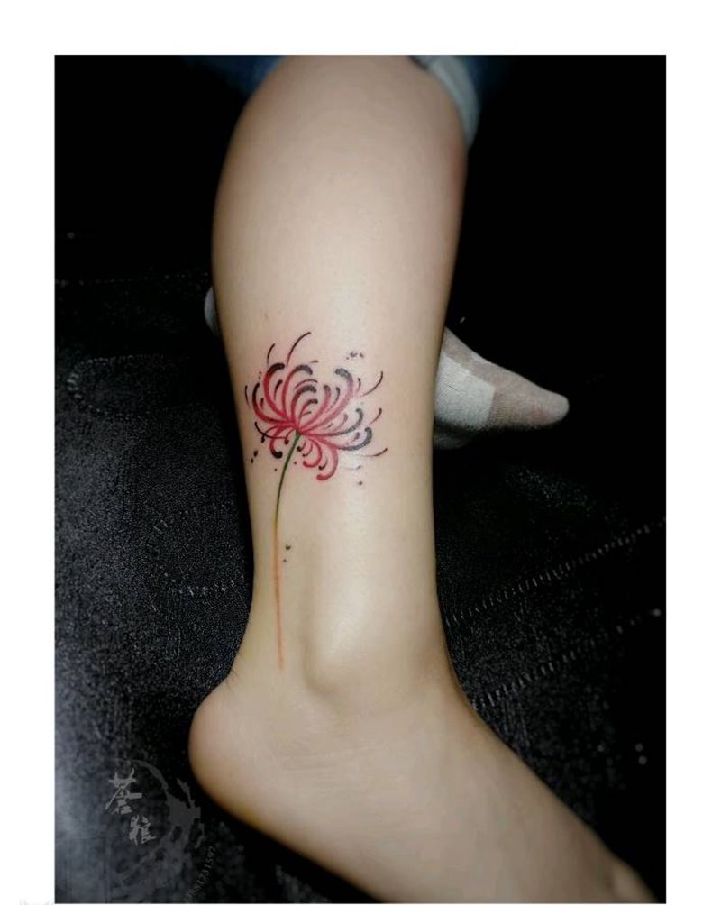 小花纹身图片