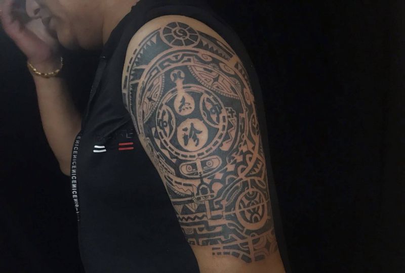 玛雅图腾纹身图片