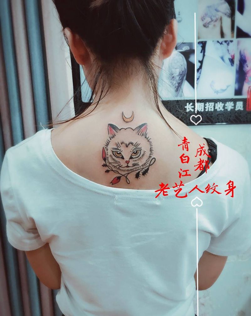 猫咪纹身图片