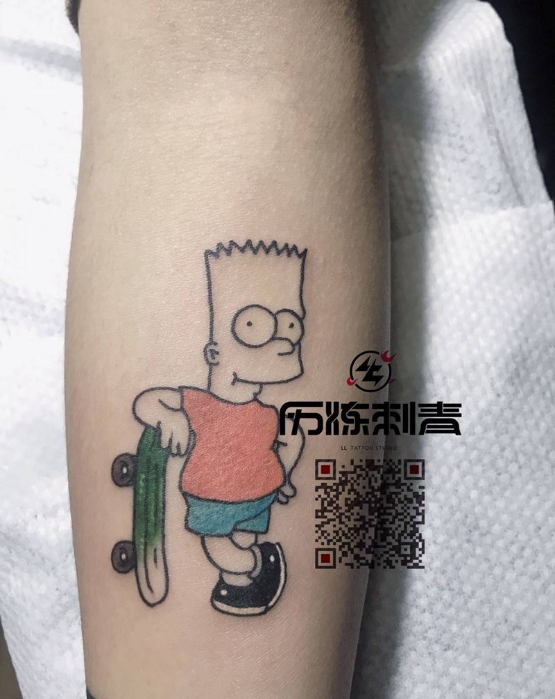 辛普森纹身图片