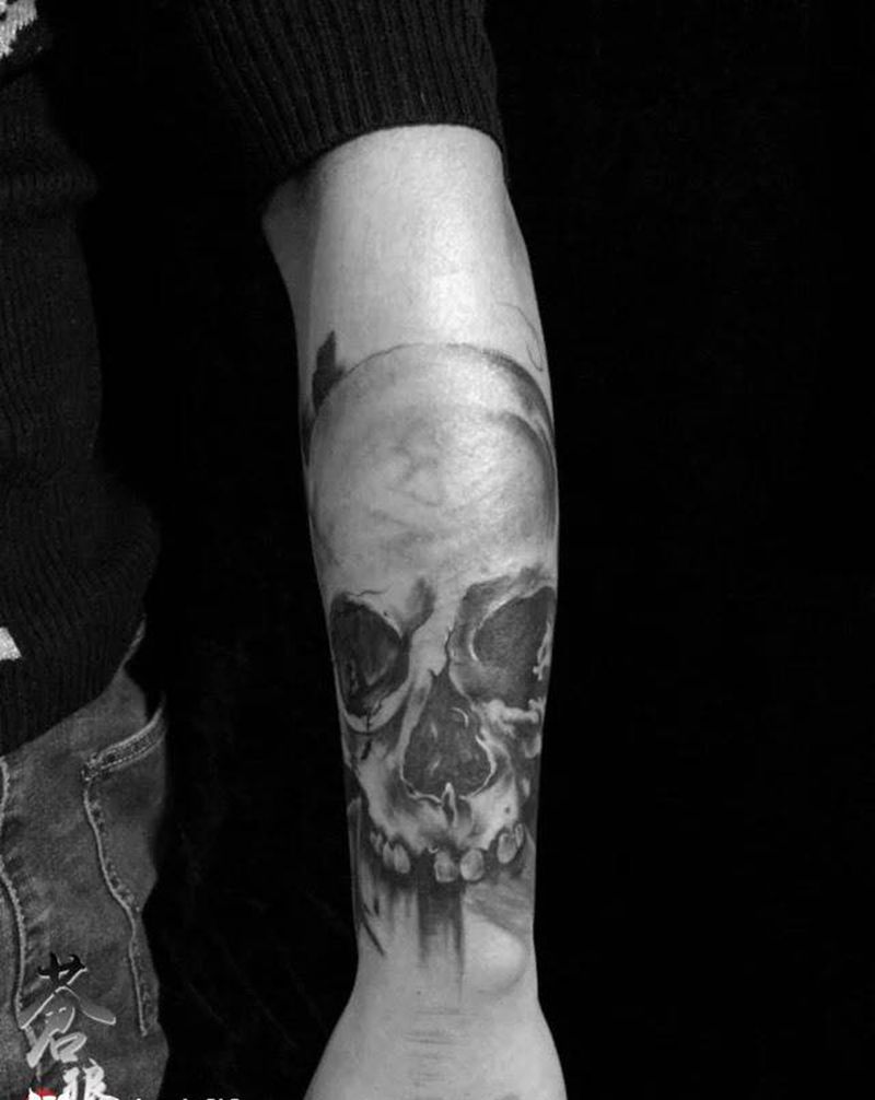 骷髅纹身图片