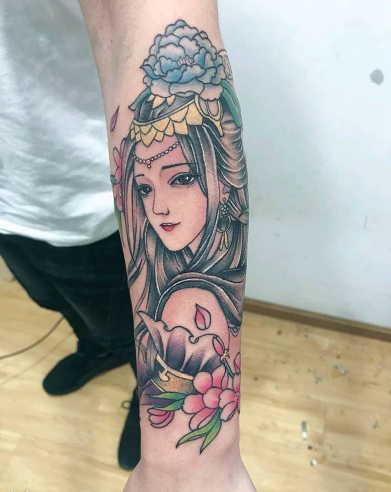 艺妓纹身图片_手臂纹身图案