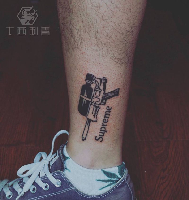 水枪纹身图片