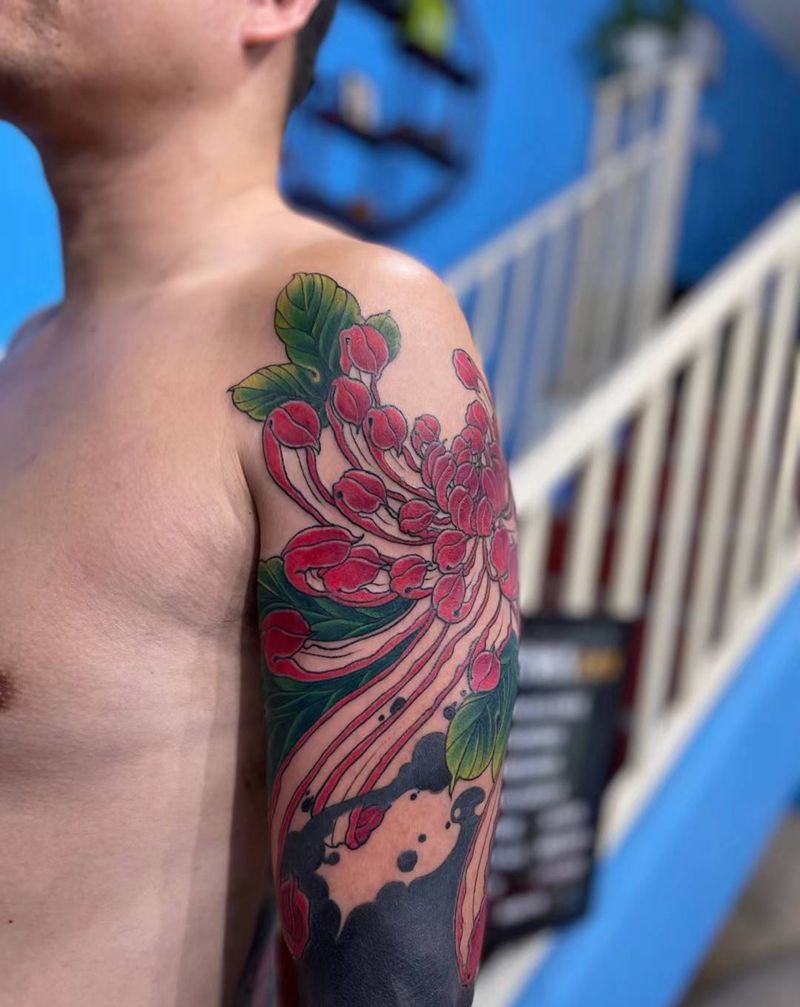 黑臂纹身图片_手臂纹身图案