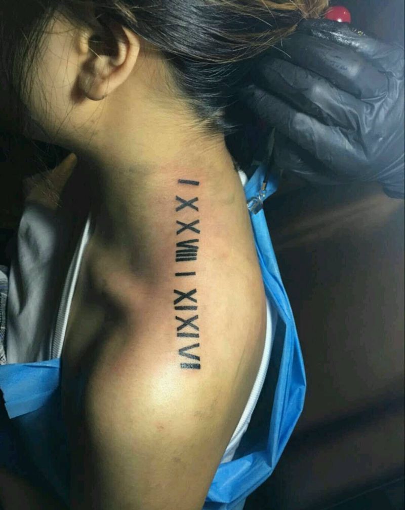 罗马字纹身图片