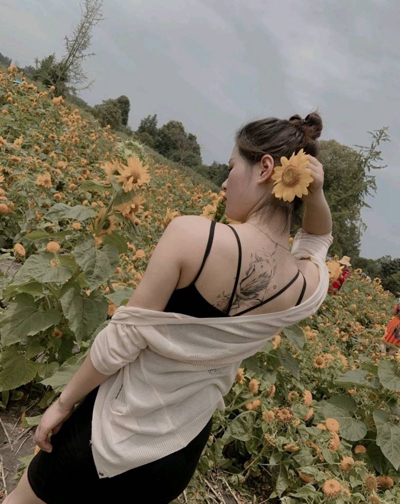 买家秀纹身图片_背部纹身图案