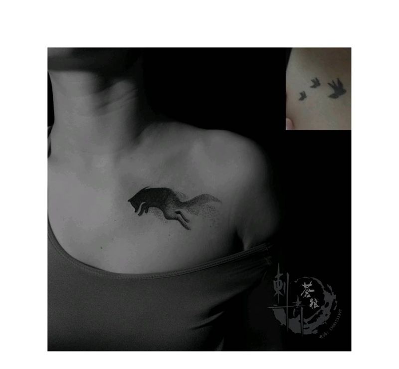 暴力遮盖旧纹身纹身图片