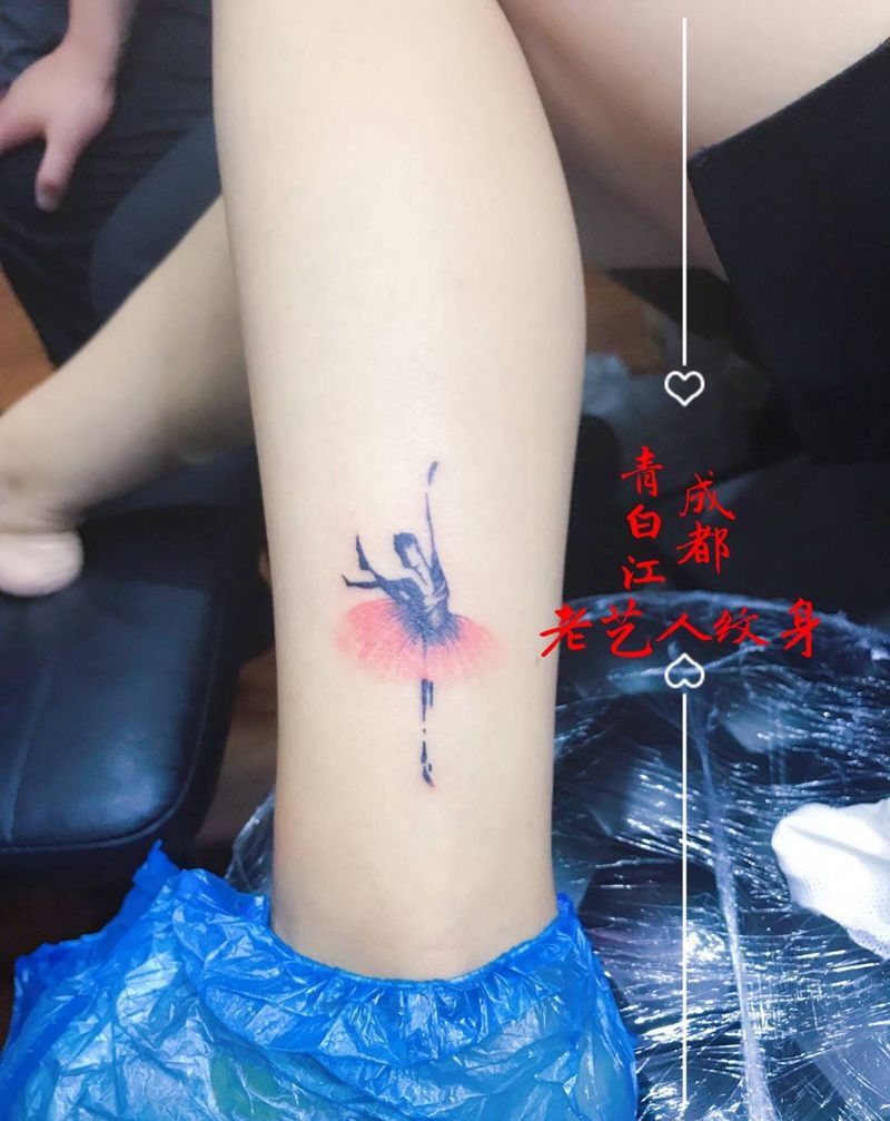 芭蕾舞纹身图片