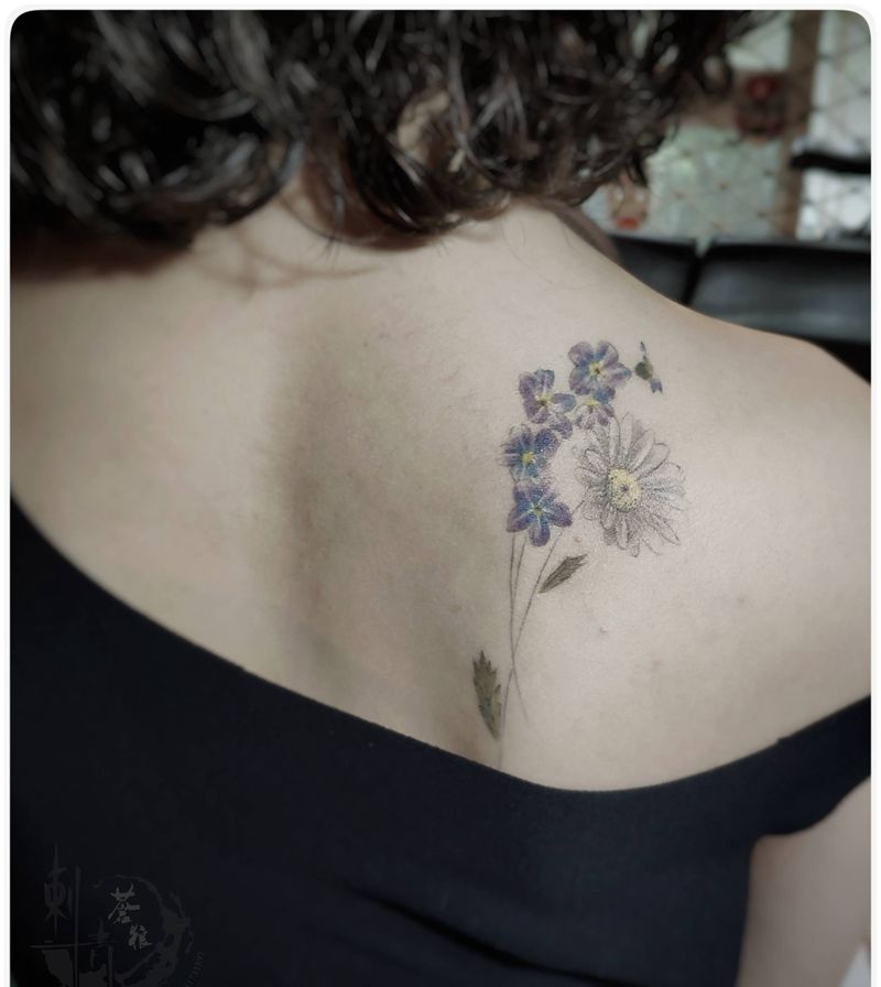 苍狼刺青恢复后作品纹身图片_肩部纹身图案