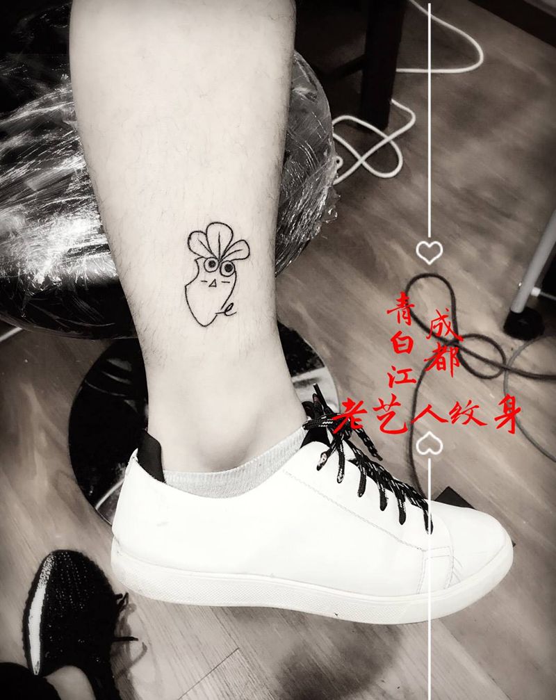 兔子萝卜纹身图片