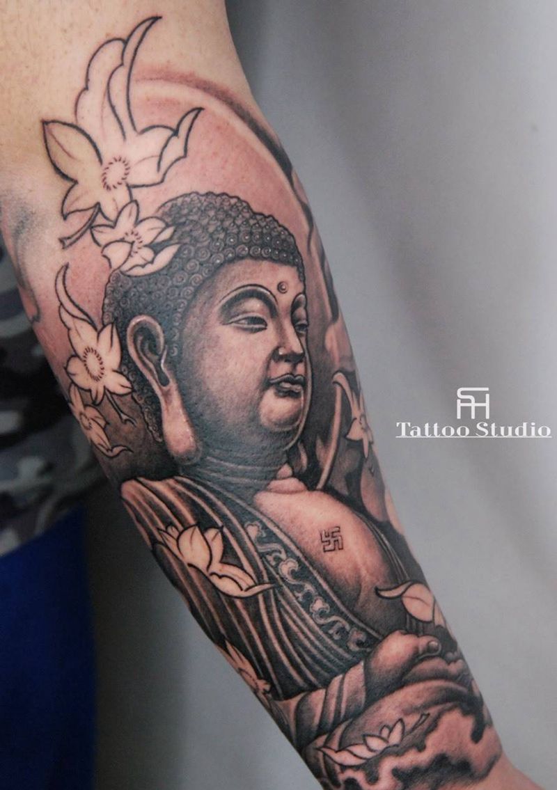 佛纹身图片