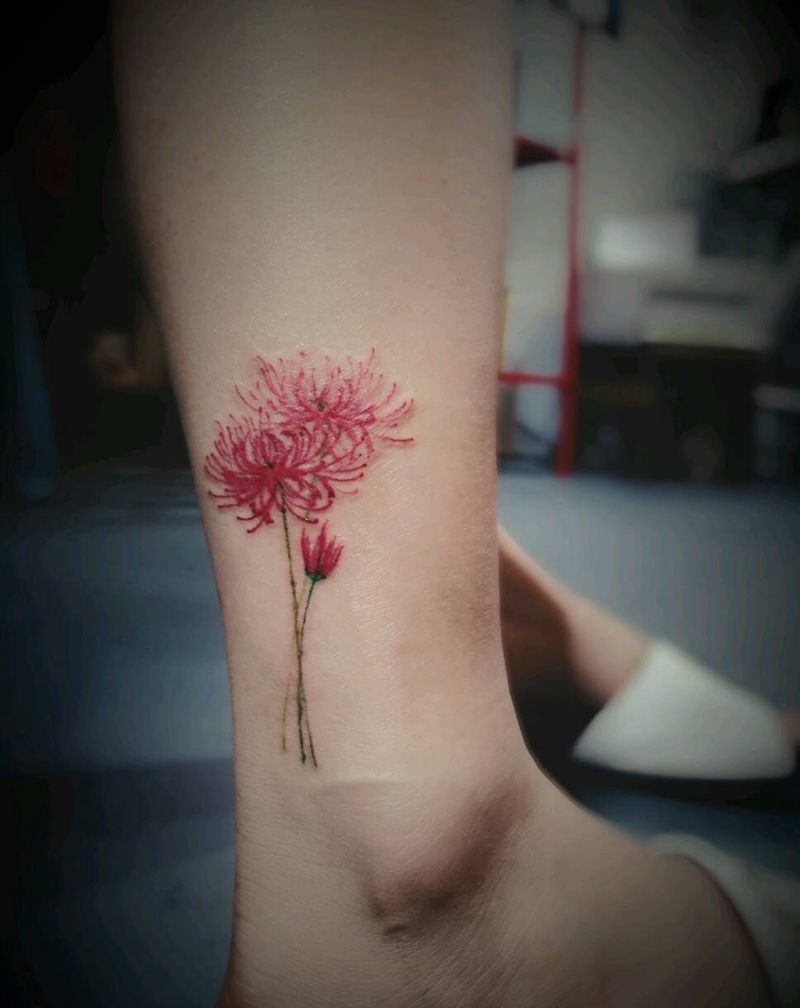 彼岸花纹身图片