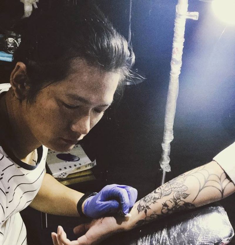 蝶纹身图片_腰部背部手臂腿部手部脚部欧美肖像清新成品纹身图案