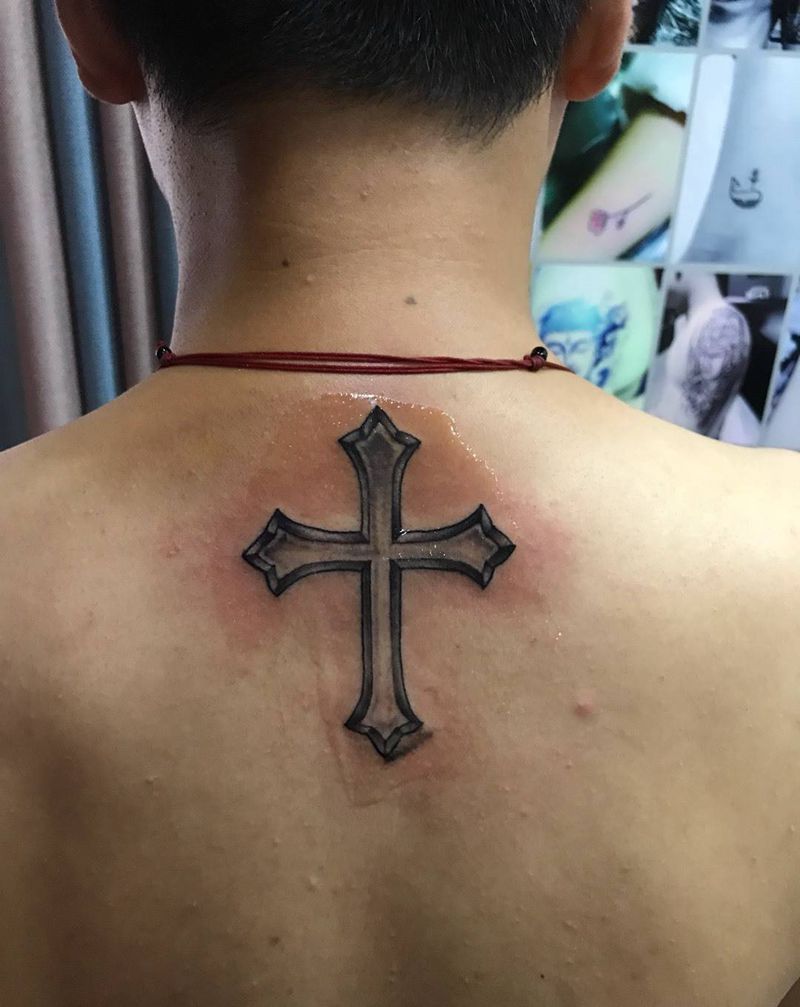 十字架纹身图片