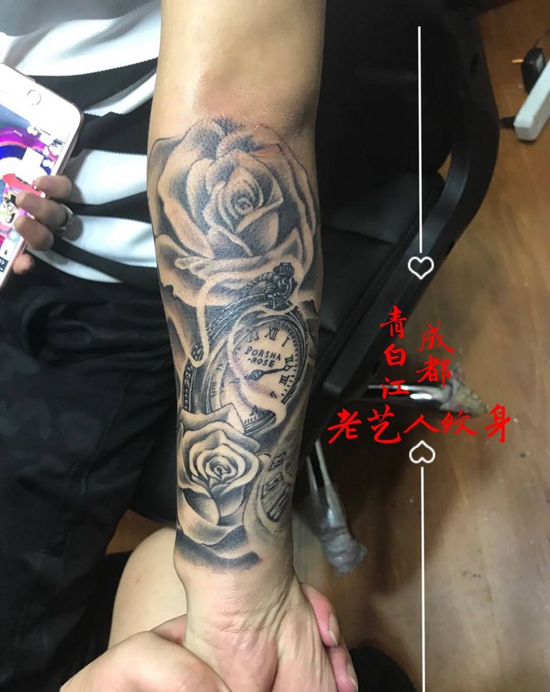 欧美小臂纹身图片