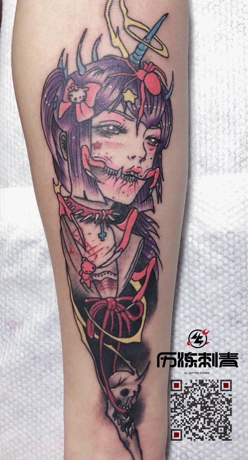 二次元纹身图片