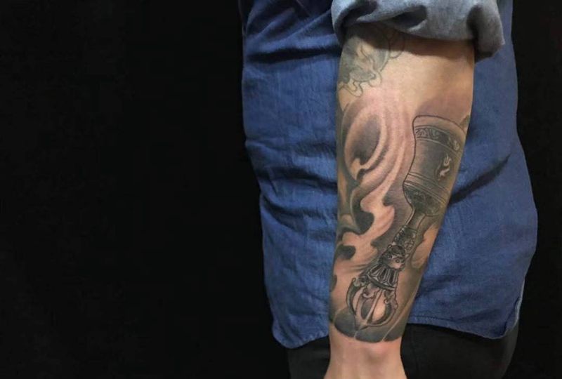 小臂添加纹身图片