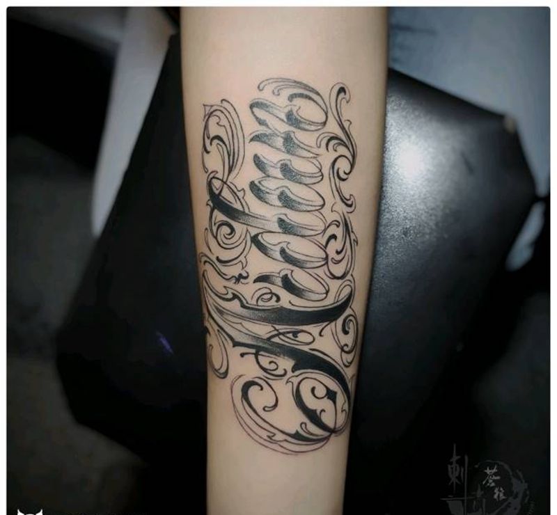 英文纹身图片_手部纹身图案