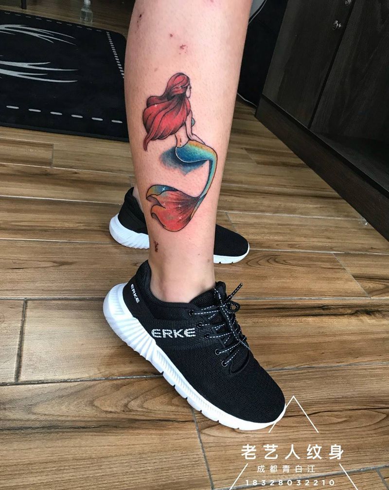 美人鱼纹身图片