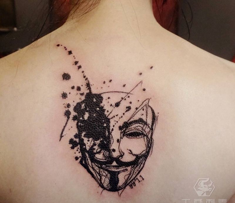 v字仇杀队纹身图片