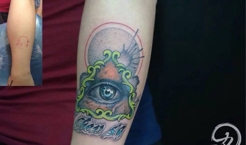 全视之眼纹身图片