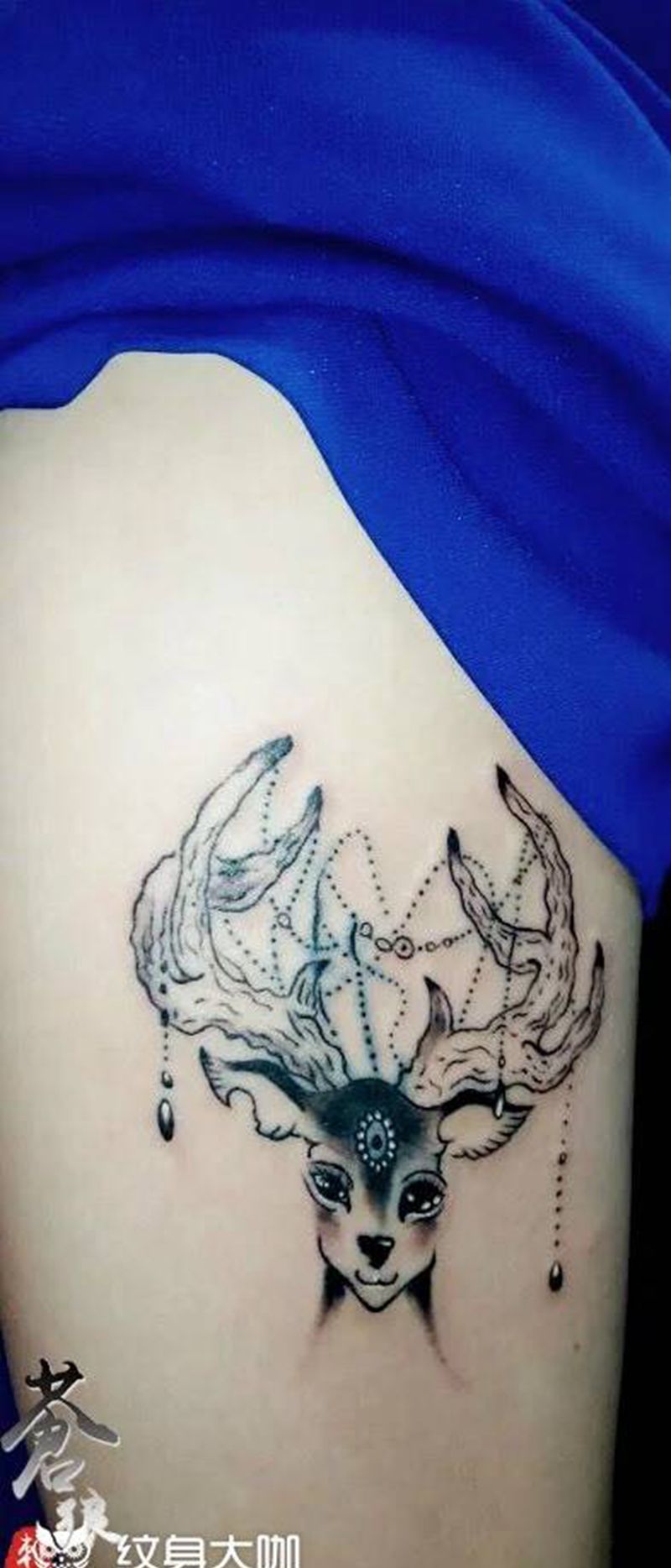 鹿纹身图片