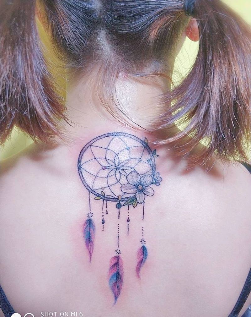 捕梦网纹身图片