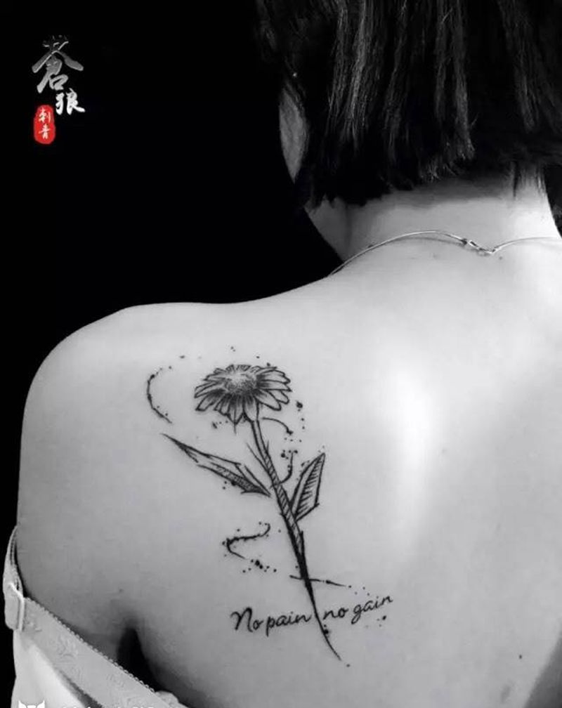 向日葵纹身图片