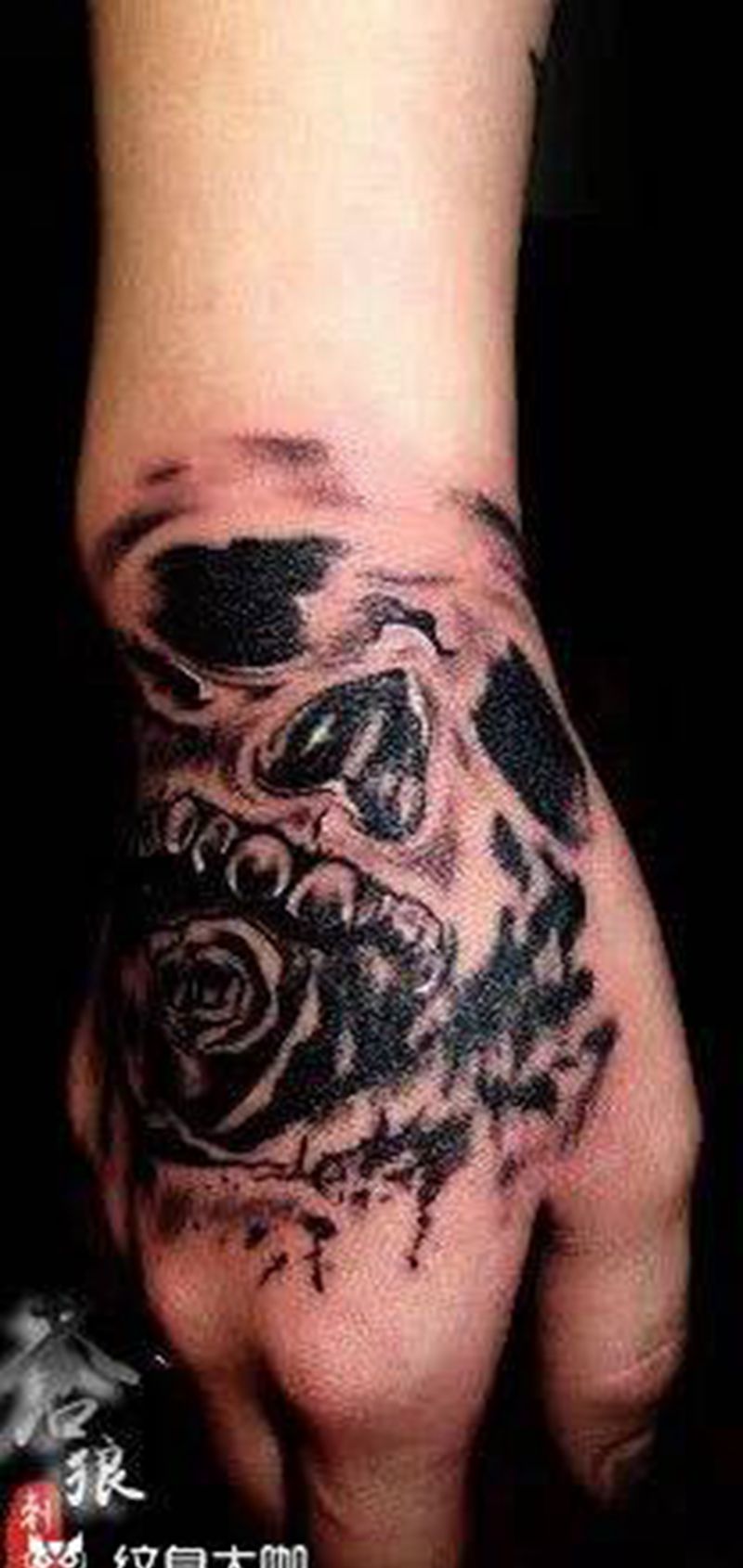 骷髅纹身图片