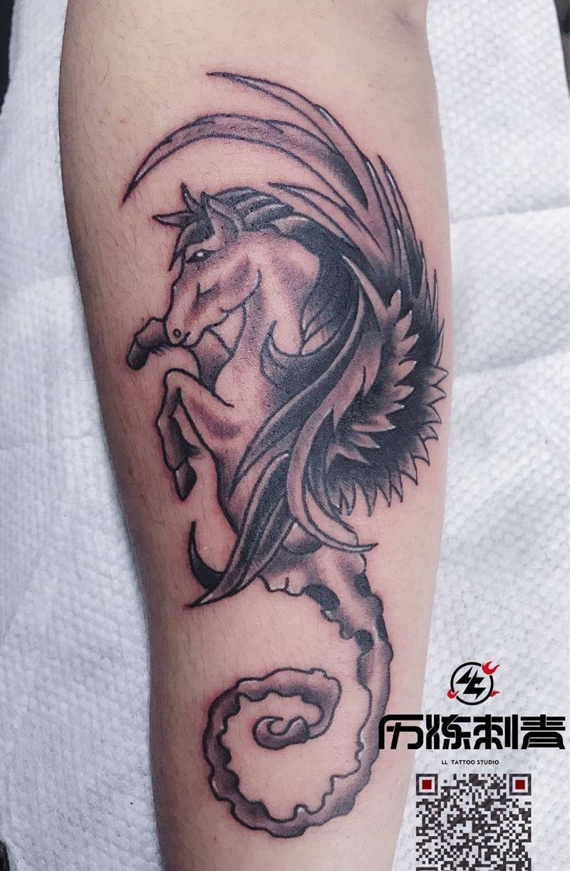 飞马纹身图片