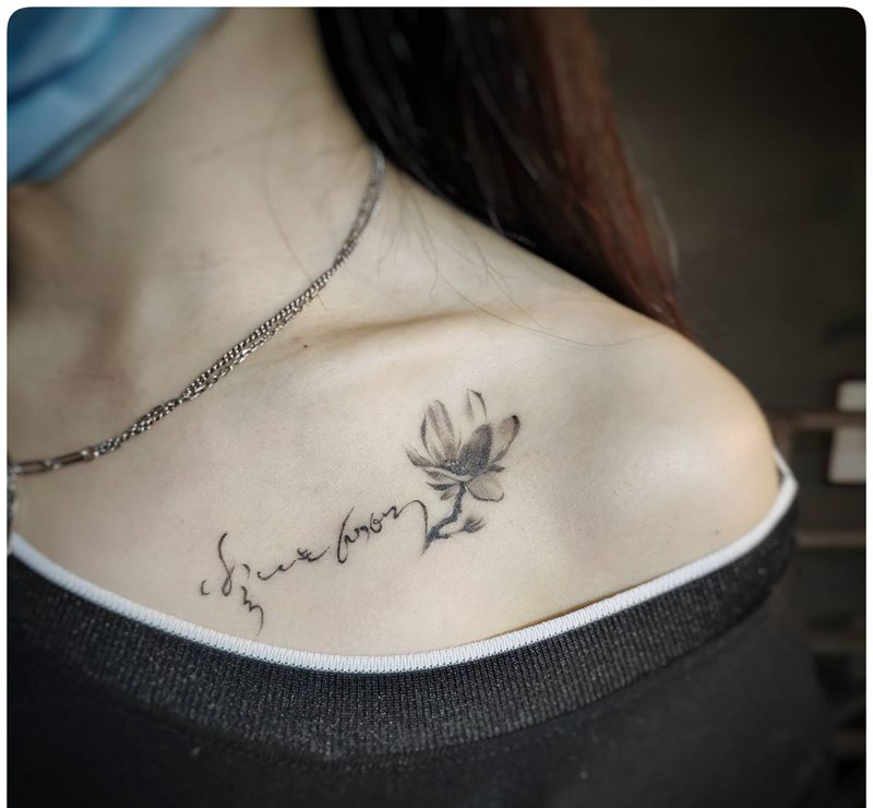 苍狼刺青恢复后作品纹身图片_胸部纹身图案