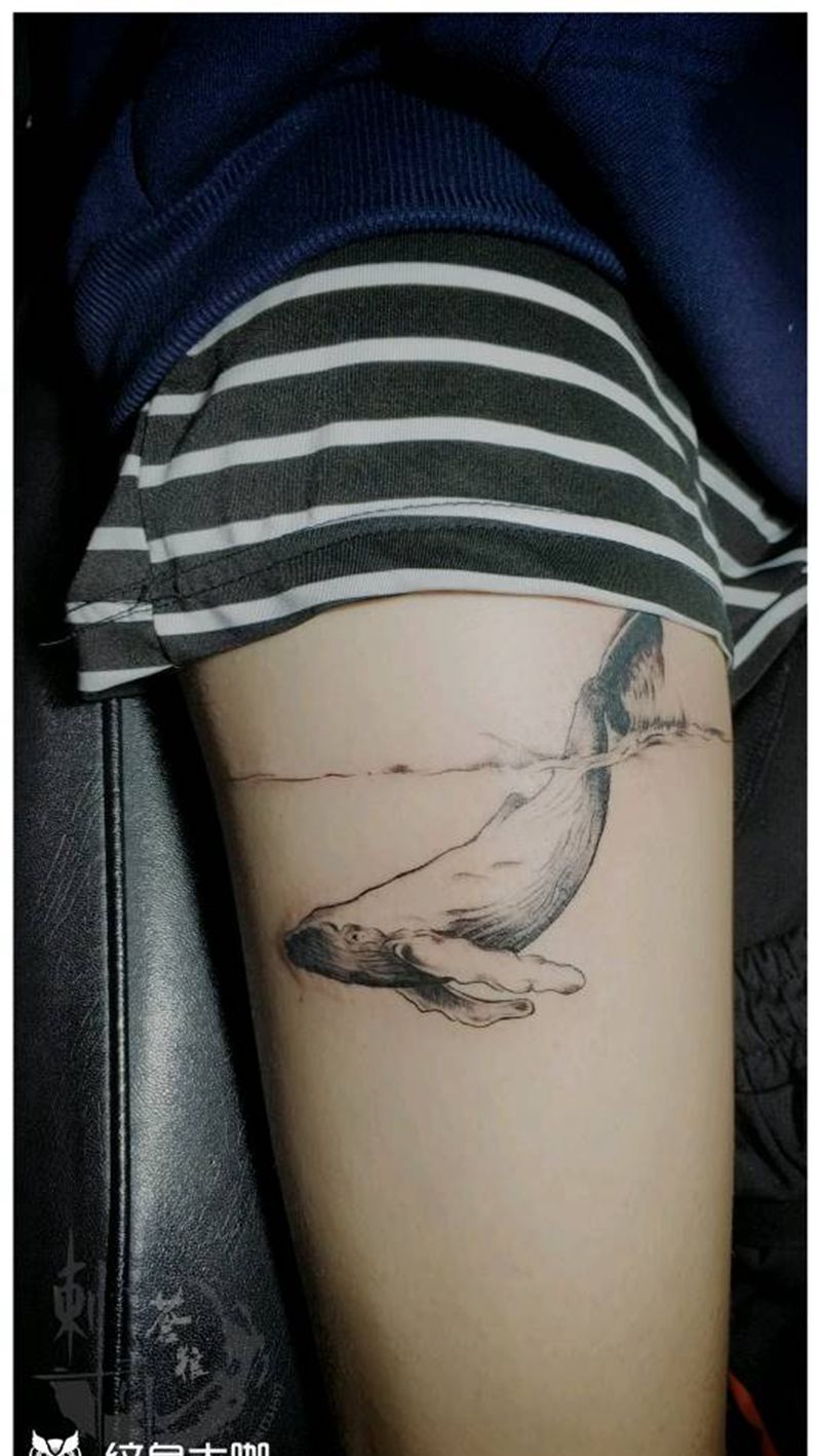 大鲸鱼纹身图片