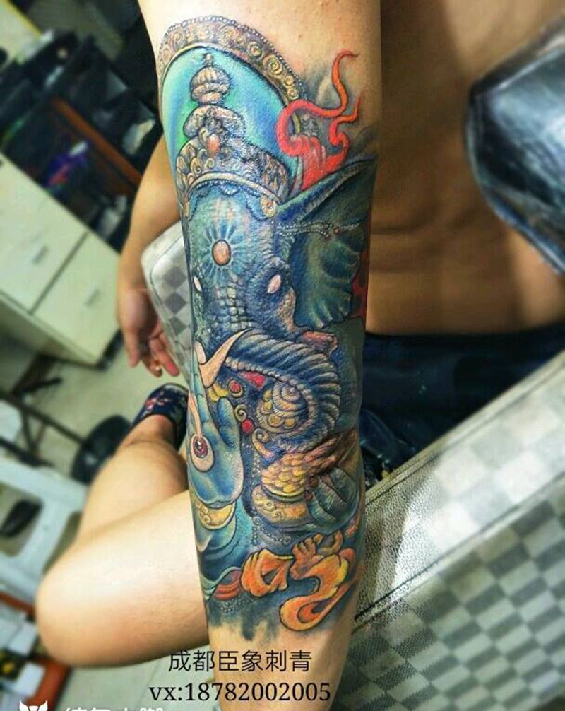 旧图遮盖纹身图片