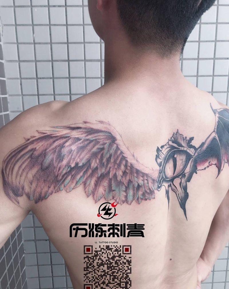 天使纹身图片