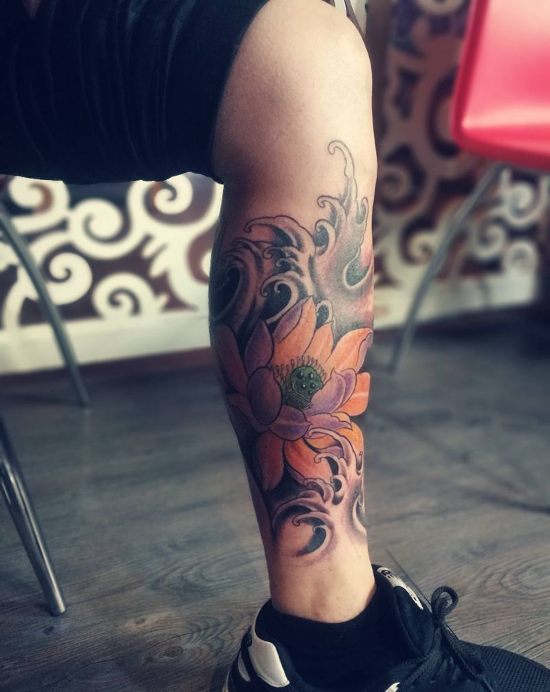 红鲤鱼鱼。。。纹身图片_背部手臂腿部传统动物纹身图案