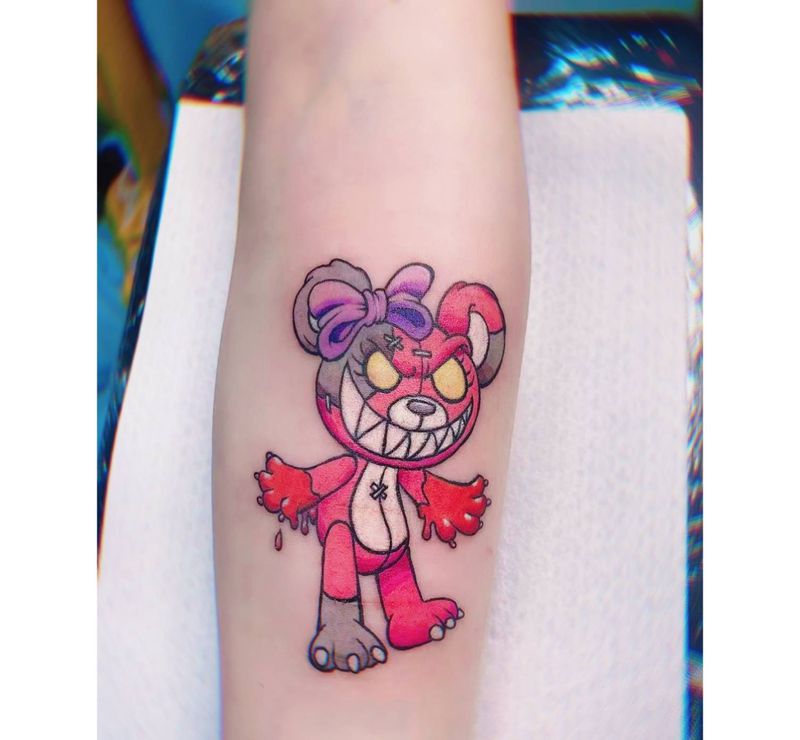 熊纹身图片_手臂纹身图案