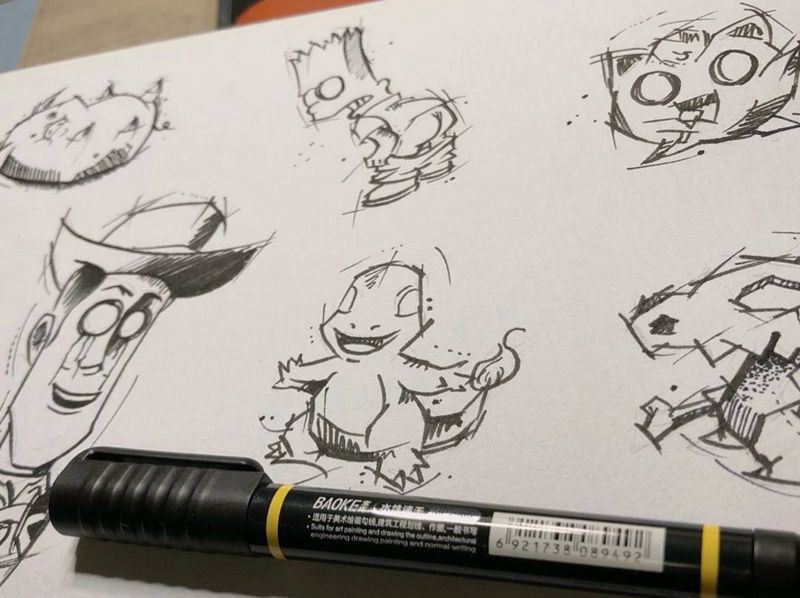 手稿纹身图片_手稿纹身图案