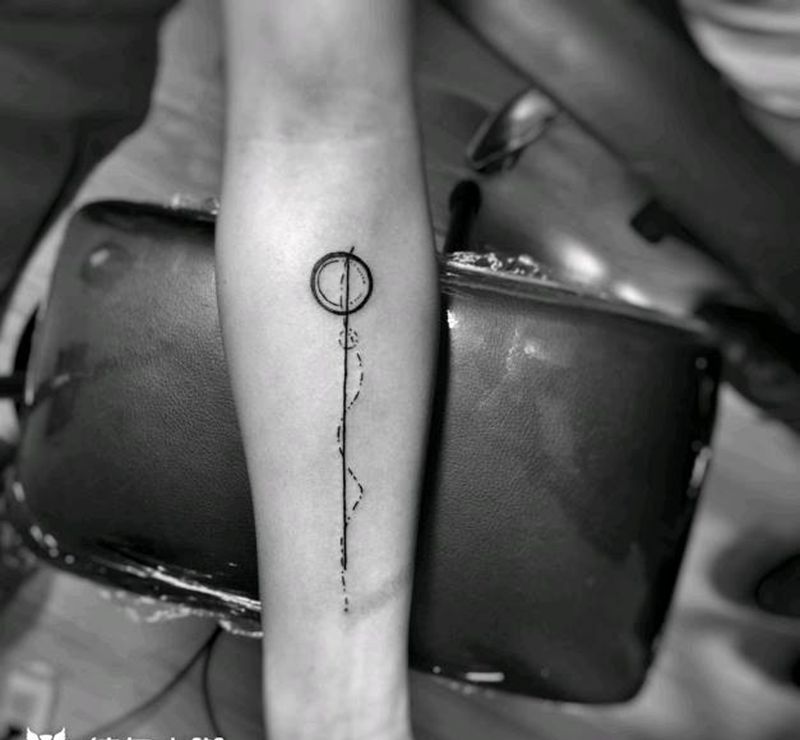 小清新纹身图片_手臂清新几何纹身图案