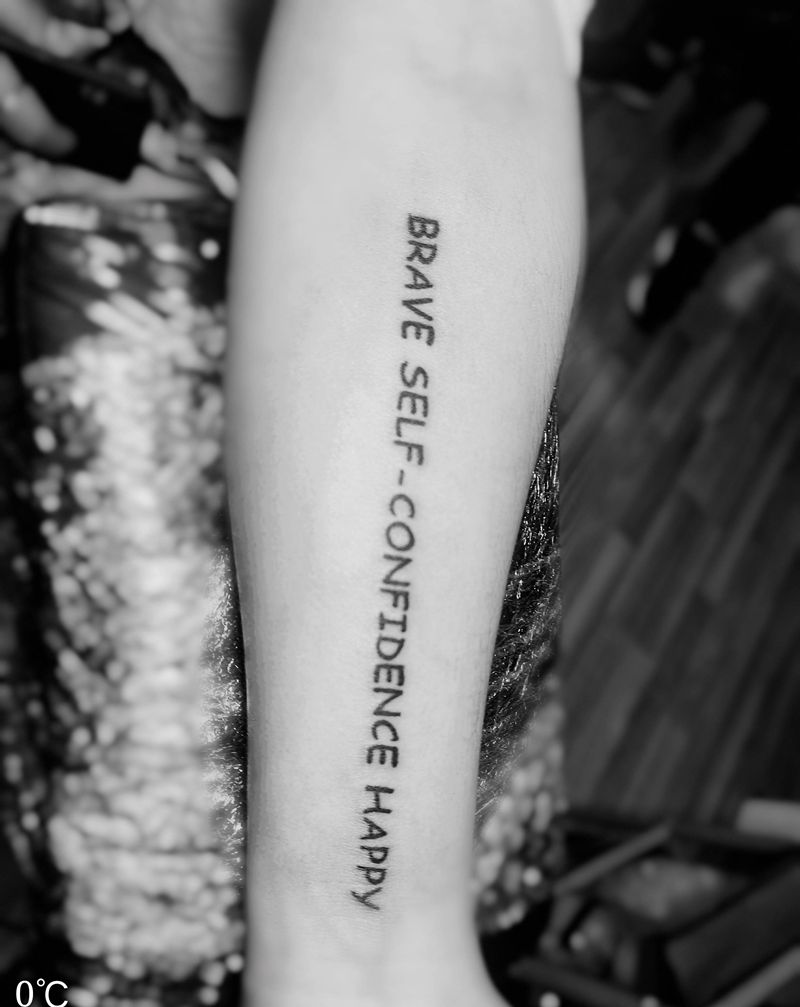 字体纹身图片_手臂纹身图案