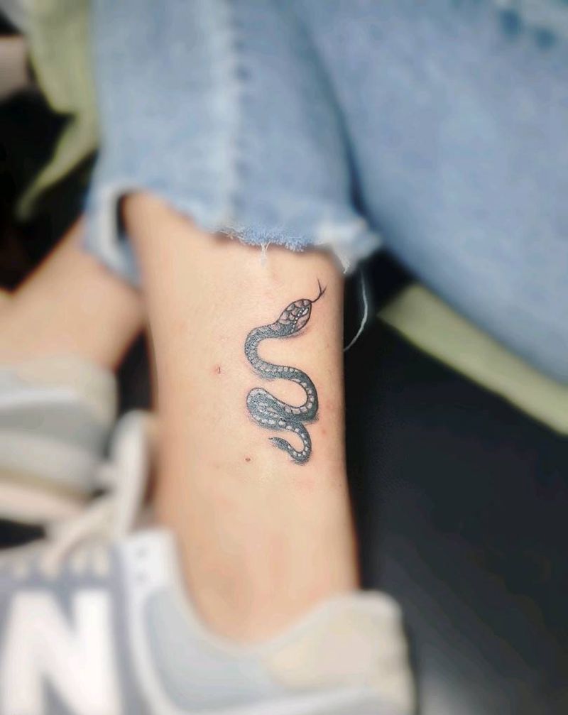 蛇纹身图片