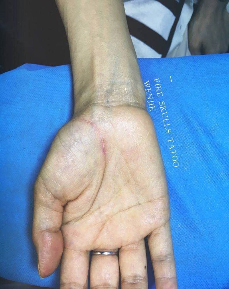 生命线纹身图片