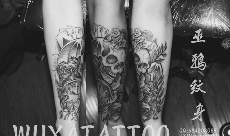 骷髅纹身图片