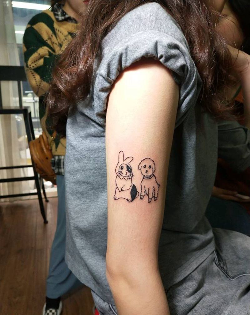 动物纹身图片_手部纹身图案