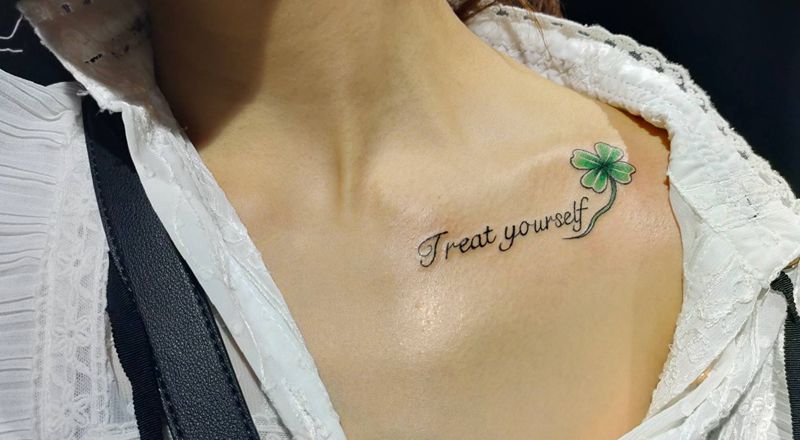 锁骨纹身纹身图片_肩部纹身图案