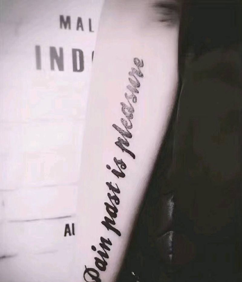 英文纹身图片_手臂纹身图案