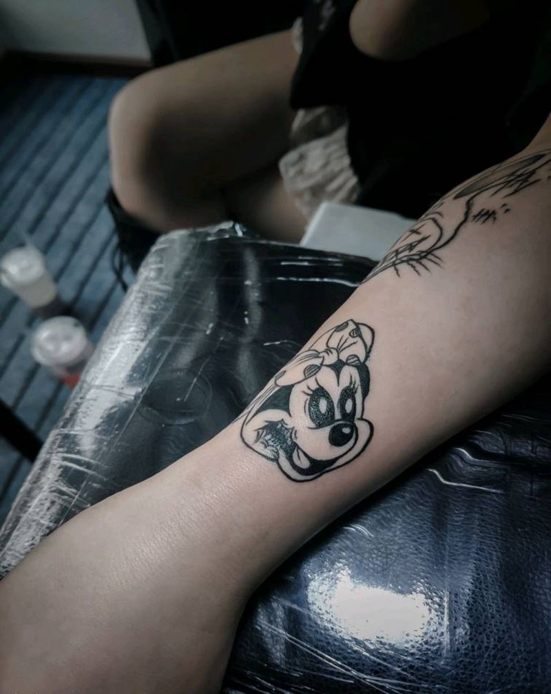 米老鼠纹身图片_手臂纹身图案