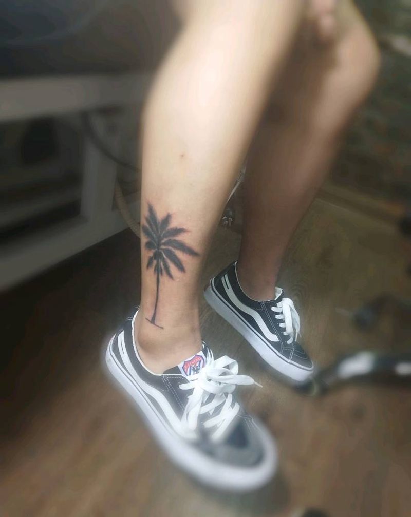 修改椰子树纹身图片