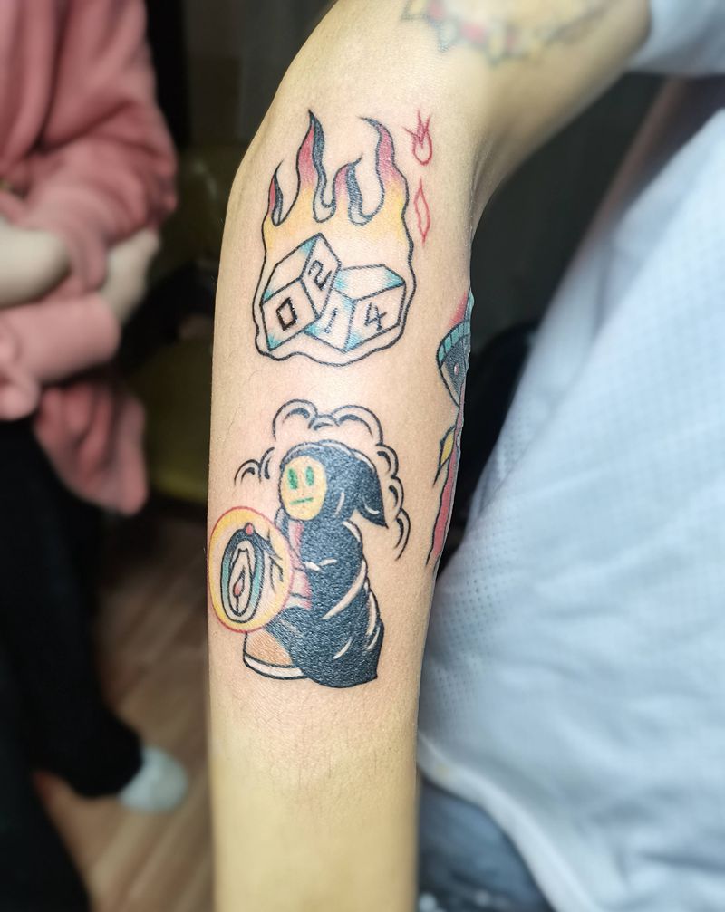 小拼纹身图片_手臂纹身图案