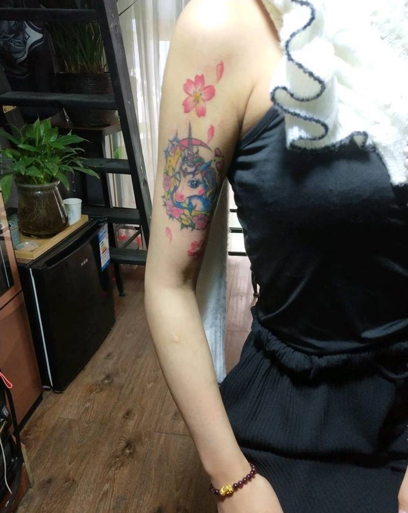 灵纹身图片_手臂纹身图案