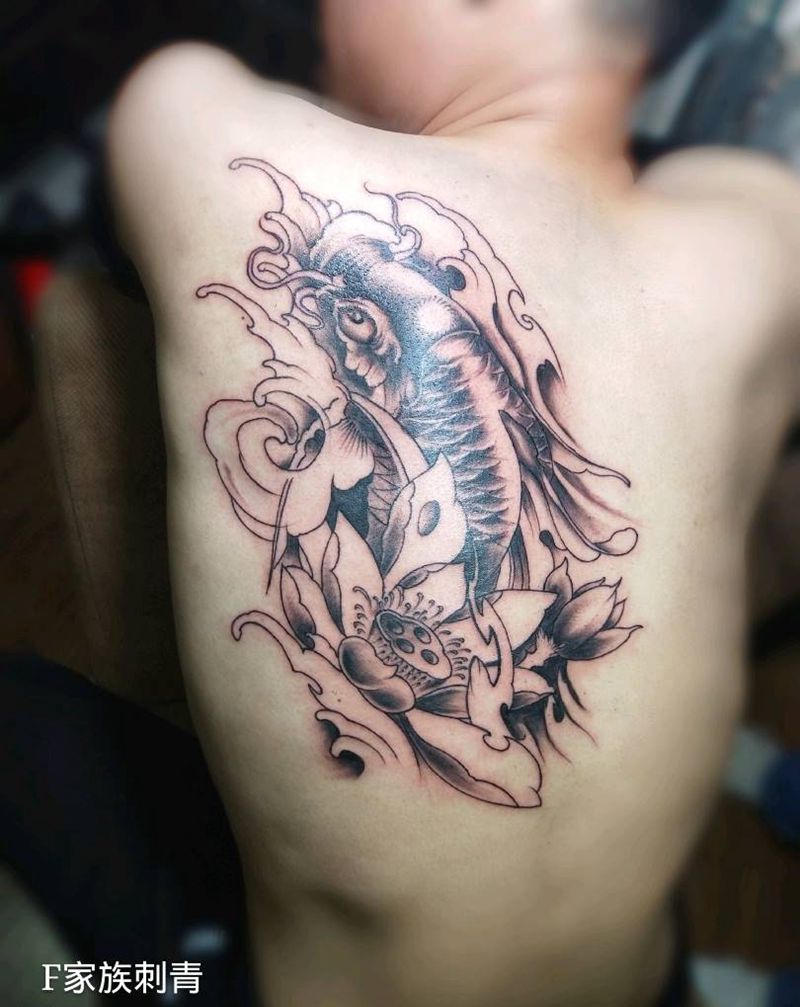锦鲤纹身图片